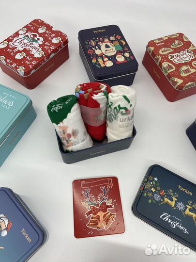 Новогодние носки подарочный набор