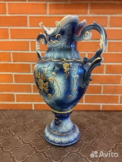 Ваза большая 50см керамика майолика фарфор глазурь