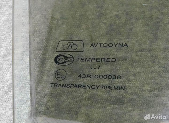 Стекло двери передней правой Daewoo Nexia