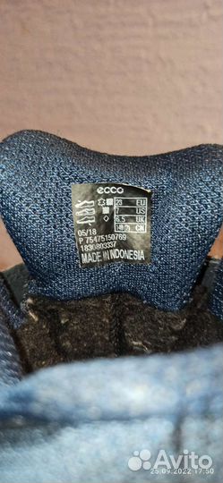 Ботинки демисезонные ecco 23
