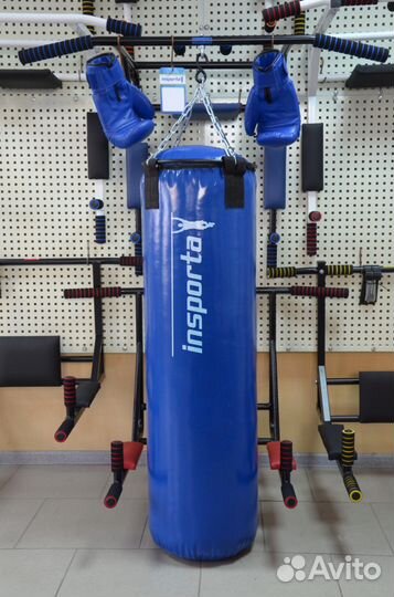 Боксерский мешок 120*36 синий тент вес 45 кг