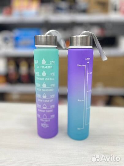 Бутылка для воды пластиковая