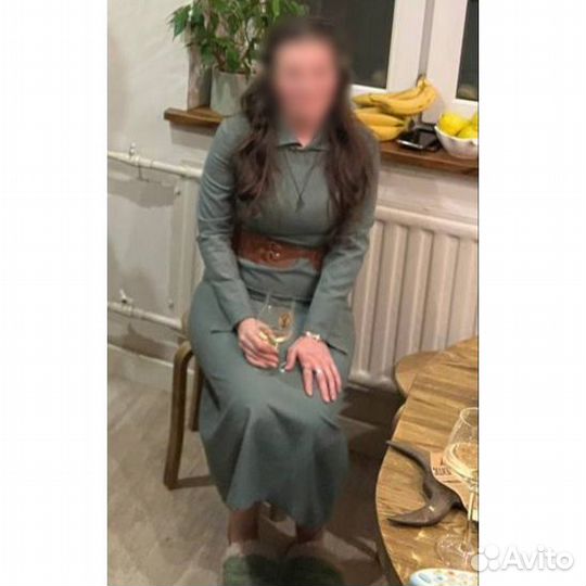 Платье зеленое для ролевиков, костюма, косплея