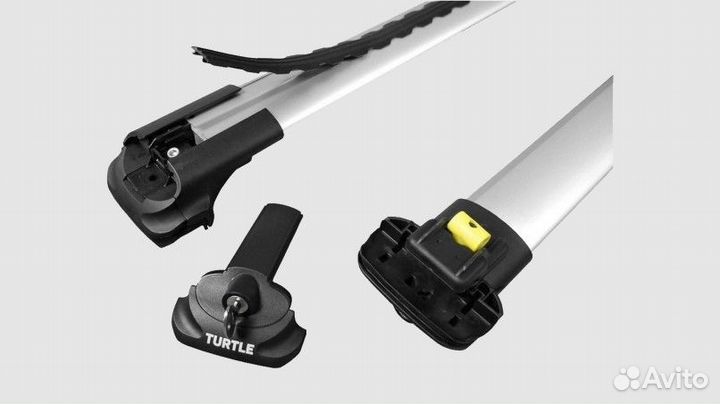 Багажник на рейлинги turtle AIR-1 Silver 122sm