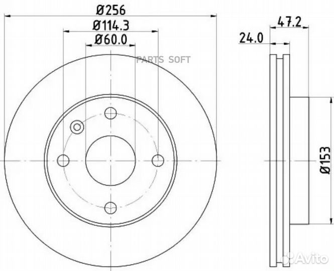 Nisshinbo ND6009 Диск тормозной перед