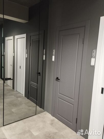 Двери межкомнатные с алюминиевой кромкой зеркало