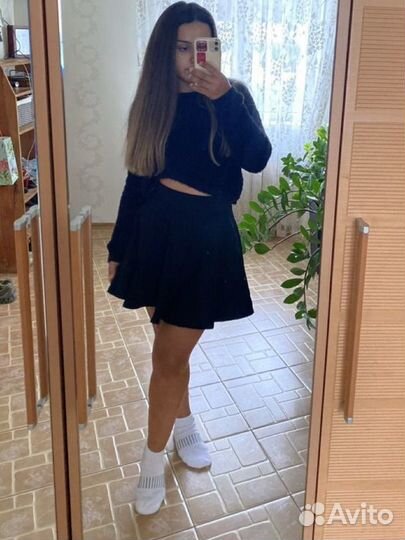 Юбка солнце черная