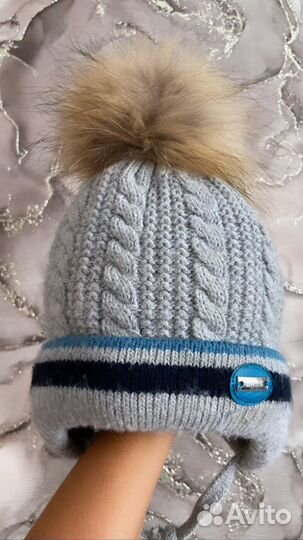 Шапка зимняя для мальчика 48-50