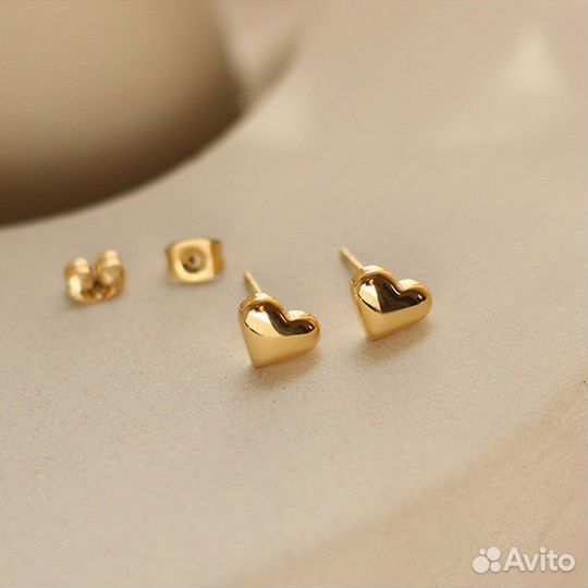 Сережки сердечки ASOS