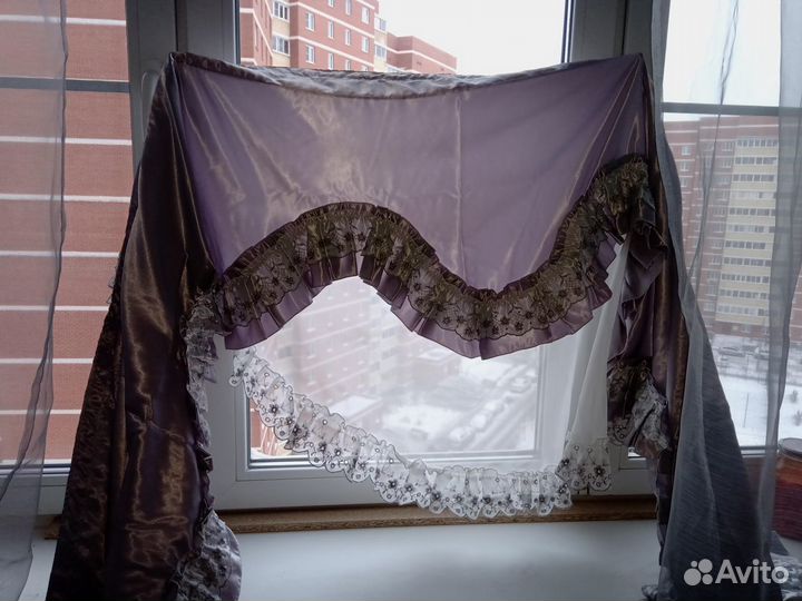 Шторы атласные времен СССР