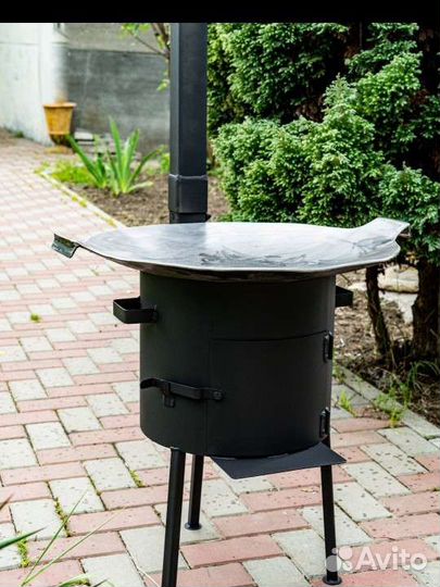 Очаг (печь) под казан, садж, совок, кочерга