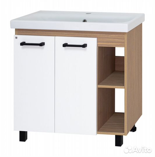 Тумба с раковиной Misty Крафт П-Кра-07080-011