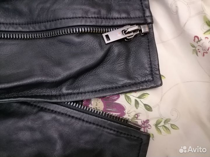 Кожаная куртка 50 massimo dutti xl оригинал