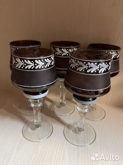 Фужеры-бокалы 5 штук