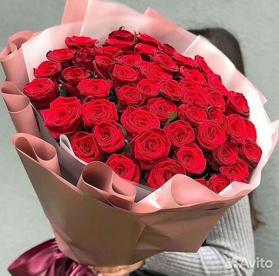 Длинные высокие розы 150 см