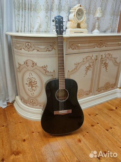 Акустическая гитара fender cd 60s black