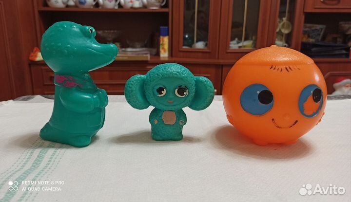 Игрушки СССР, чебурашка, крокодил Гена, колобок