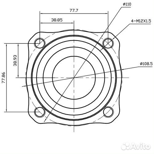 Ступица задняя BMW 7-серия F01/F02,5-серия F10/F11