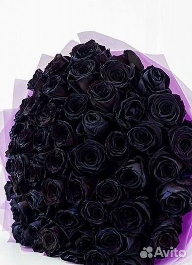 Чёрные розы Доставка цветов