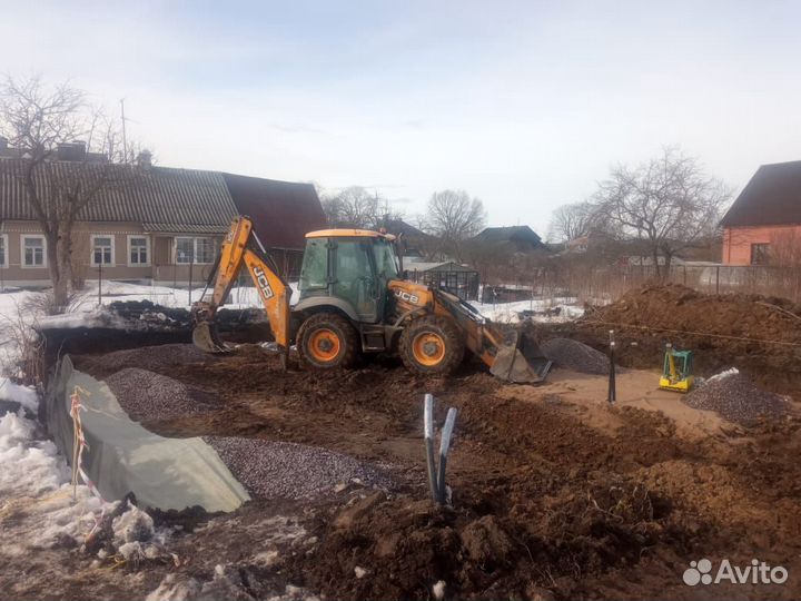 Услуги экскаватора южные районы Спб