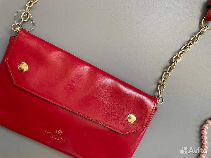 Клатч красный вечерний