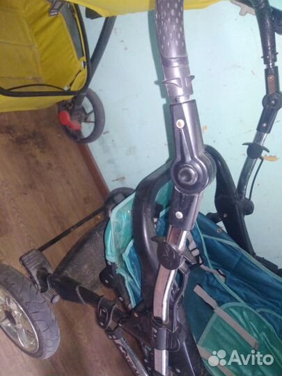 Коляска adamex 3 в 1 бу, летняя коляска горчиягая