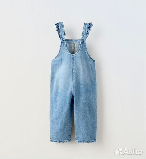 Новый джинс комбинезон вышивка Zara kids, 86, 104