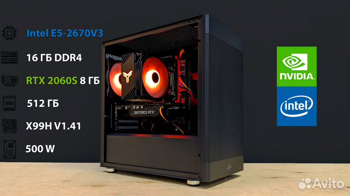 Игровой пк 12 ядер + RTX 2060 Super 8 гб