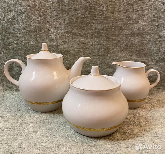 Сахарница чайник сливочник Дулево