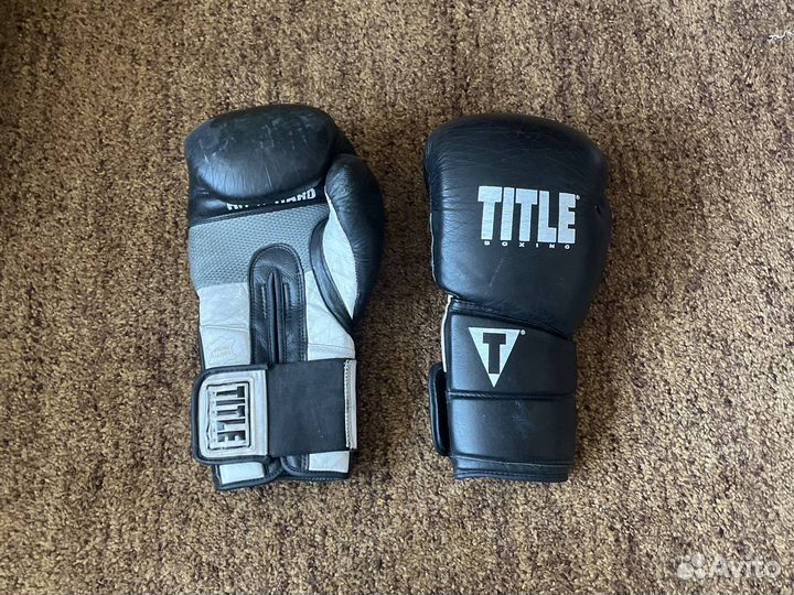 Боксерские перчатки title 16oz