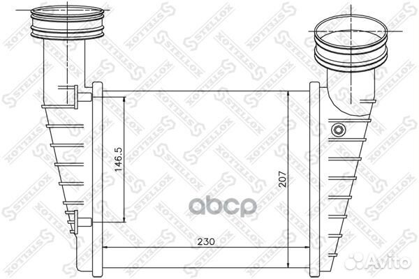 10-40158-SX интеркулер VW Passat 1.9TDi 00-05