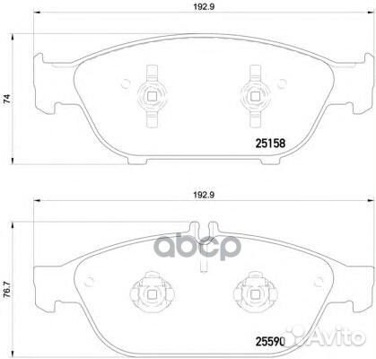 Колодки тормозные дисковые audi (FAW) A6L saloo