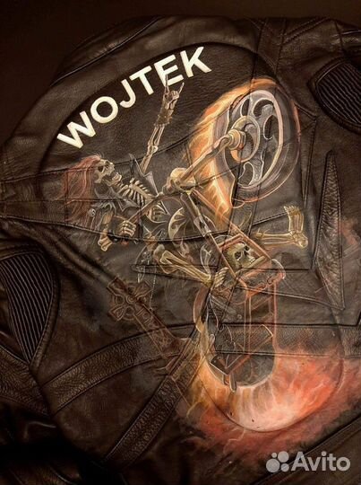 Кожанная куртка ручная роспись