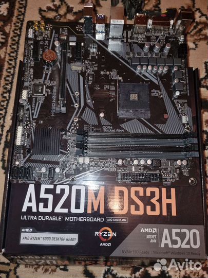 Материнская плата gigabyte a520m ds3h