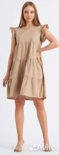 Платье 3 шт.хлопок, для беременных 44-46р