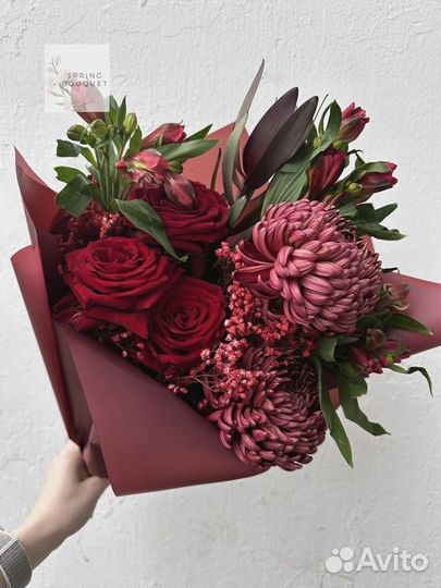Букет пионовидные розы с доставкой