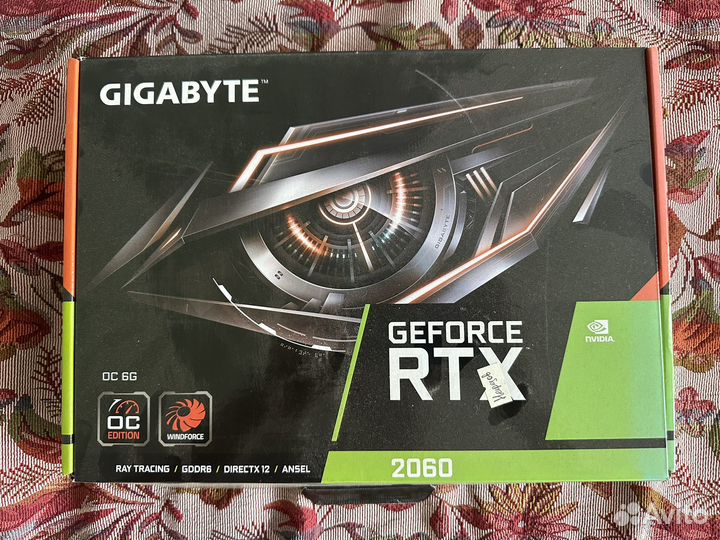 Видеокарта gigabyte GeForce RTX 2060 6 Gb