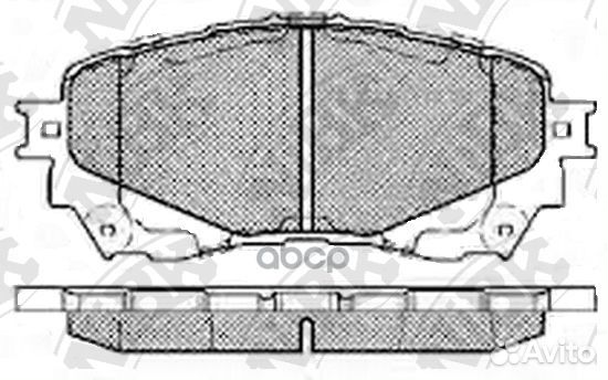 Колодки тормозные дисковые перед PN25002 NiBK