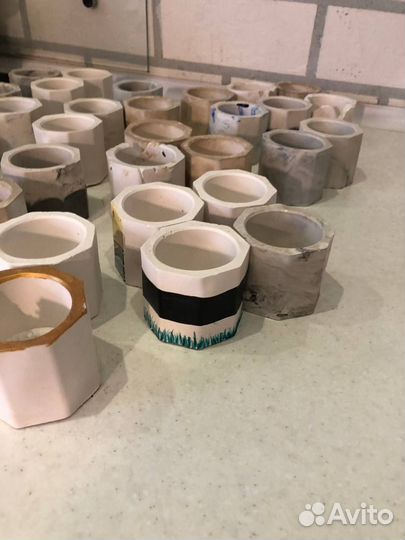 Гипсовое кашпо