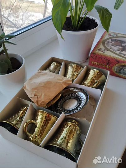 Кофейный набор из хрусталя