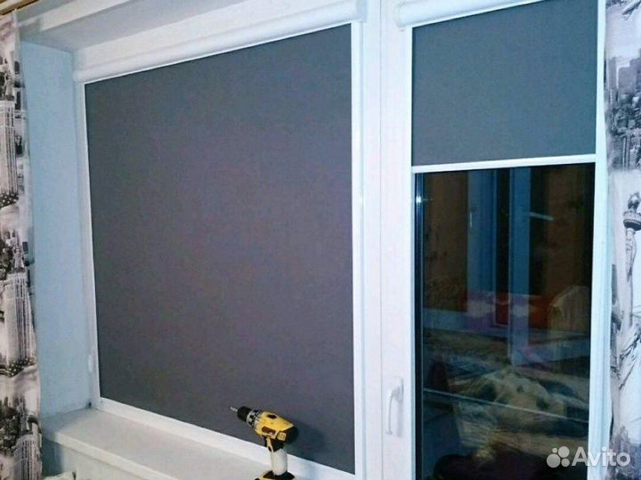 Рулонные шторы день ночь