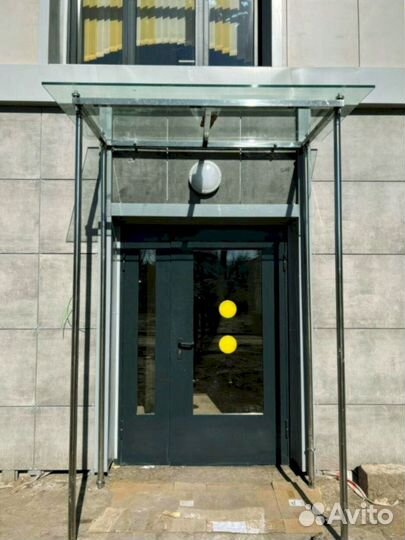 Стеклянный козырек