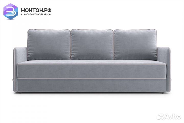 Диван еврокнижка Энерджи 3-х местный серый
