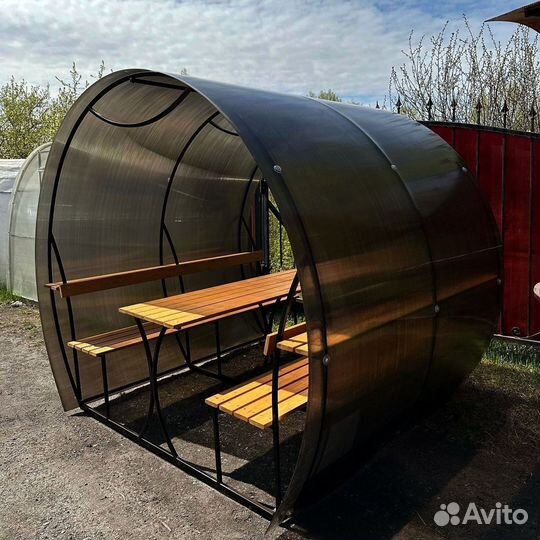 Беседка из поликарбоната