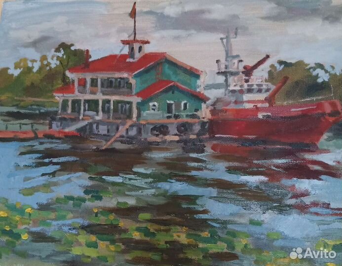 Картина маслом на холсте пейзаж