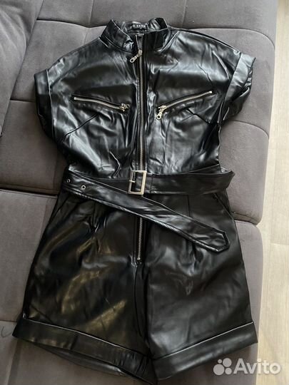Кожаный комбинезон