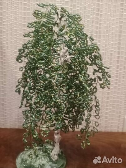 Береза из бисера