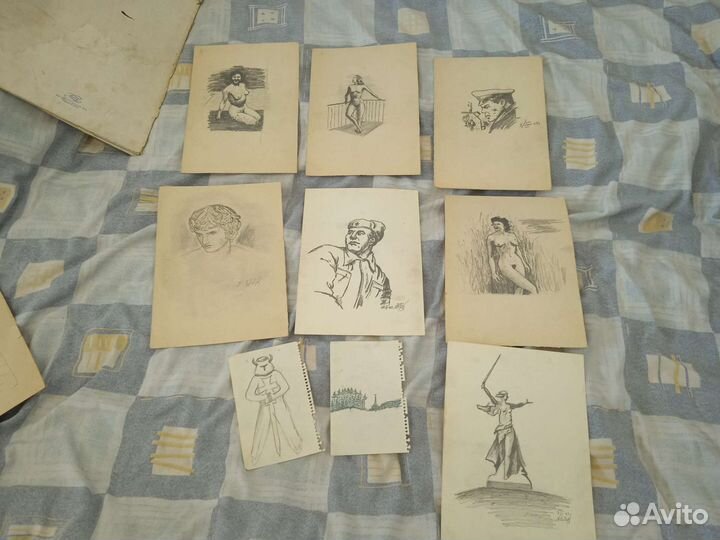 Академические рисунки 1968-69 г