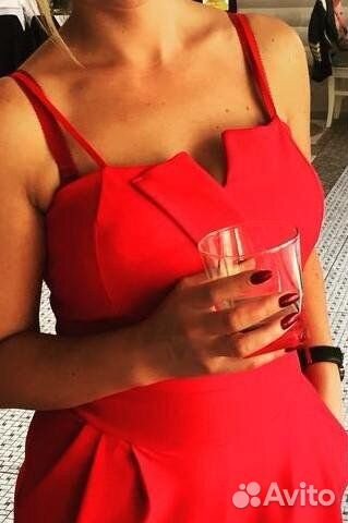 Красный ромпер Pink Lady