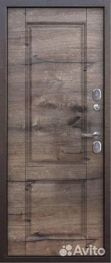 Дверь Уличная север Медный антик Дуб пацифик